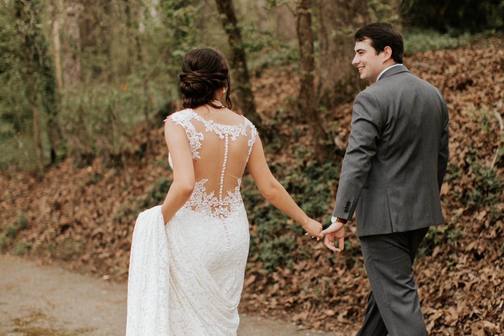 Wedding couple moment captured in a natural, documentary style